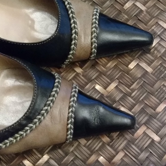 Beautiful Claudio Fracassa Heels Leather 7.5 - Picture 7 of 8